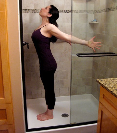 7 Stretches You Can Do In The Shower